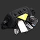 thumbnail image 4 of Bolsa De Pecho Riñoneras informales para hombre, nailon ajustable, accesorios para deportes al aire libre (negro), 4 of 9