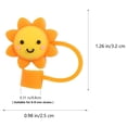 thumbnail image 3 of CNKOO 6/8Pcs Silicone Straw Tips Cloud Straw Covers Cap Reusable Drinking Straw Tips Lids Straw Toppers Portable Straw Caps, 3 of 7