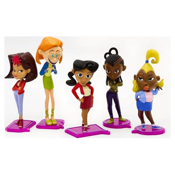 Disney The Proud Family Crew Mini Figurine Set, 10.2 oz, 5 pieces