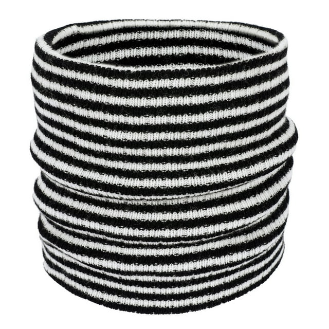 YOUSNH Foulard Chaude à Rayures pour Automne et Hiver, Protection Polyvalente, Mince, pour Cyclisme, Noir, Taille Unique