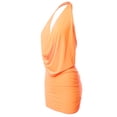 thumbnail image 2 of A2Y Women's Deep Sexy V-Neck Halter Backless Party Club Mini Dress Peach M, 2 of 3