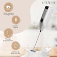 thumbnail image 2 of Cazzenie Espumador de Leche Eléctrico. Batidor de Mano portatil para Café, Cocteles y Bebidas. Batidor de Huevo. Cazzenie Espumador de Leche, 2 of 6
