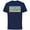 Navy, variant on The Simpsons Isle Style Beach Surfing Bart and the Crew - Short Sleeve Cotton T-Shirt for Adults - Customized-Black