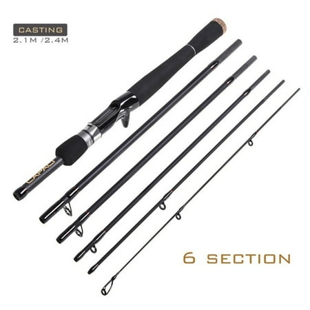 CAPACI Carbon Small Sea Pole Fiber Telescope Rod Travel Spinning Pole