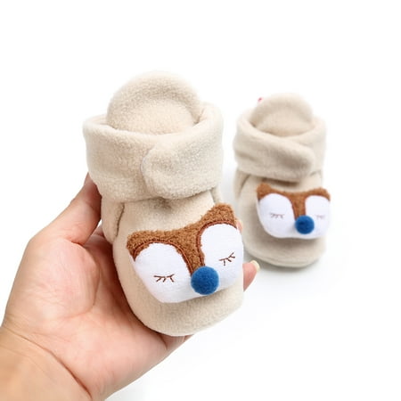 

Toddler Baby Socks Shoes Cartoon Animal Shape Print Anti-Slip Boots Floor Socks