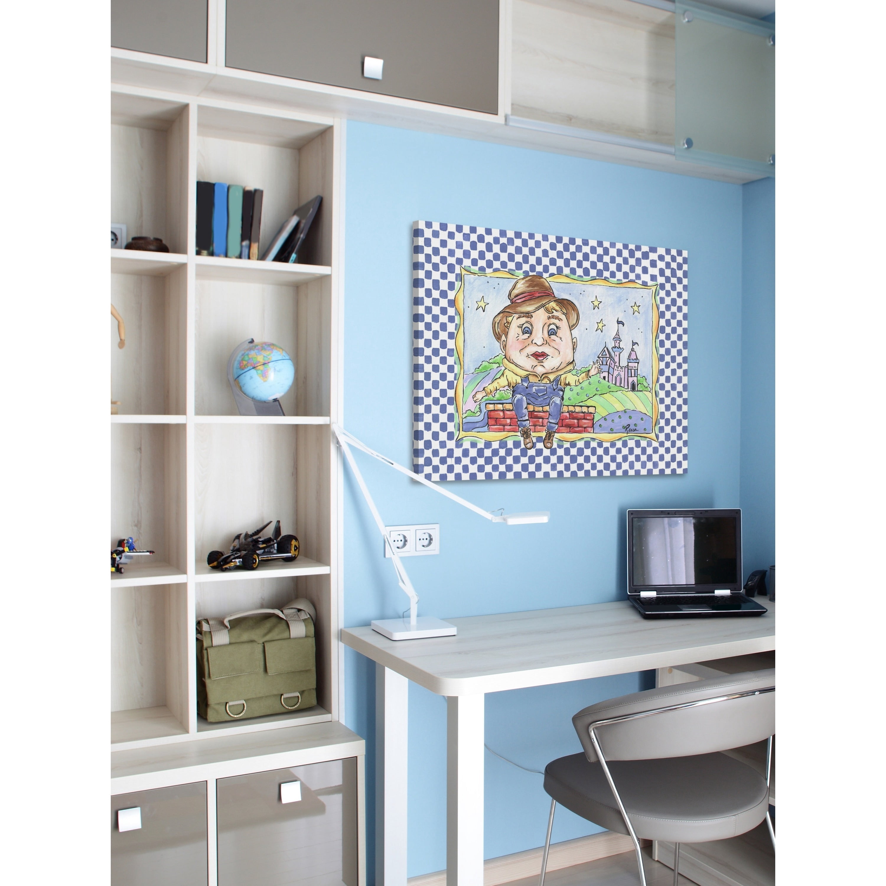 Marmont Hill "Humpty" by Reesa Qualia Painting Print on Wrapped Canvas