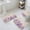 Beige, variant on Lavender Bath Mat 3 Piece Bathroom Rug Set, Purple Spring Floral Botanical Butterfly Non Slip Bath Rug Contour Mat and Toilet Lid Cover, Absorbent Shower Mats Soft Bath Rugs and Mats Sets