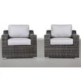 thumbnail image 2 of Living Source International Patio Chair with Cushion in Espresso/Gray (Set of 2), 2 of 3