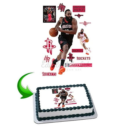 James Harden Edible Image Cake Topper Icing Sugar Paper A4 Sheet Edible Frosting Photo Cake 1/4 ~ Best Edible Image for (Best Chocolate Cake Images)