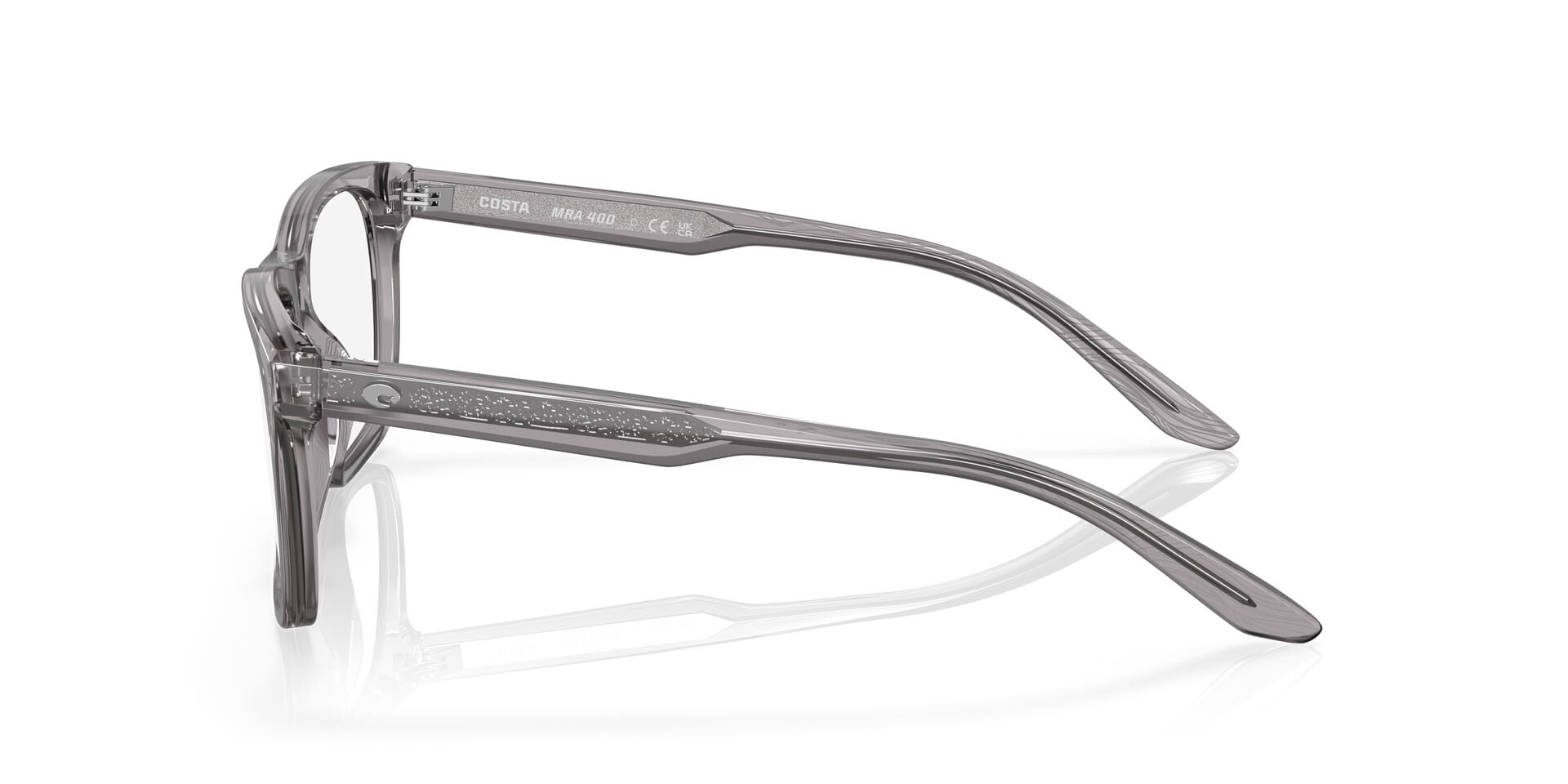 Costa Del Mar MRA 400 Eyeglasses, Size 57 Smoke Crystal Optical Frames with Demo Lenses