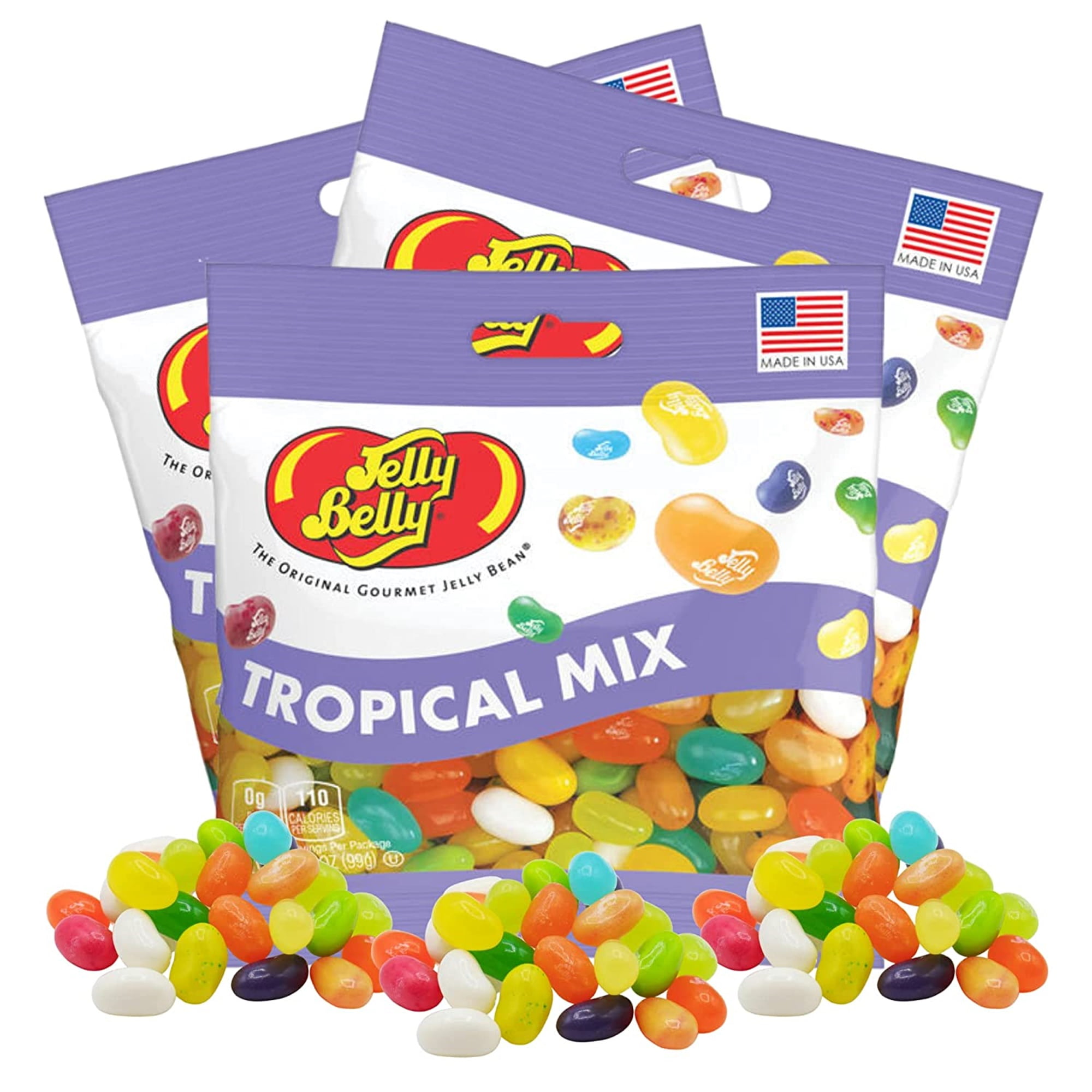 Jelly Belly Jelly Bean Tropical Candy Mix, Bulk Shareable Candy Bags