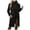 Black, variant on Quealent Womens Long Wool Coats Fall Winter Double Breasted Trench Coat Peacoat Khaki for Size XXL