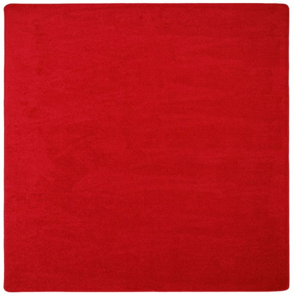 Joy Carpets Kid Essentials Endurance 12' x 12' Area Rug in Color Red