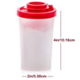 thumbnail image 3 of Oleegame 1PC Produce Storage Camping Picnic Outdoor Kitchen Lunch Box Travel Set Red Lid Plastic Airtight Divider Red, 3 of 9