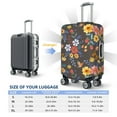 thumbnail image 6 of Naloa Colorful Flowers with Butterfly Elastic Suitcase Protector, Travel Suitcase Protector Cover Fits 18-32in Suitcase - Medium, 6 of 9