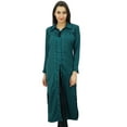 thumbnail image 1 of Bimba Women Straight Collar Slit Kurta Kurti Printed Rayon Tunic Full Sleeve, 1 of 9