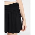 thumbnail image 4 of No Boundaries Foldover Knit Skort, Women's XXS-XXL, 4 of 5