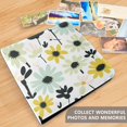 thumbnail image 4 of FORMRS 3 Ring Photo Album 4"x6" Self Adhesive Large Capacity PU Leather Cover, White Flower, 4 of 8