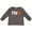 Charcoal Grey, variant on Basketball Second Birthday Boys or Girls Long Sleeve Toddler T-Shirt