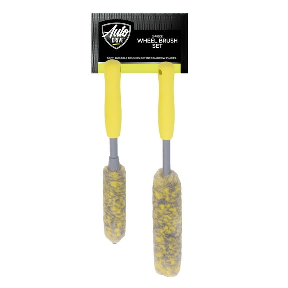 Auto Drive Soft Wheel Cleaning Woolies Brush, Rim Cleaning, 2 Pack