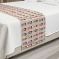 thumbnail image 2 of Japanese Bed Runner, Colorful Kokeshi Dolls Print in Floral Head-Wears Traits, Decorative Accent Bedding Scarf for Hotels Homes and Guestrooms, King, Pale Redwood Multicolor, by Ambesonne, 2 of 2