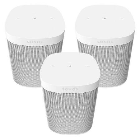 Sonos Three Room Set One SL - The Powerful Microphone-Free Speaker for Music and More - White