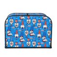 thumbnail image 2 of Haiem Gnomes in USA Print Toaster Covers 4 Slice Wide Slot,Bread Dust Cover & Fingerprint Protection,Bread Machine Cover,Appliance Covers, 2 of 7