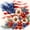 Red White, variant on Manfei Watercolor Flowers Stars Twin Comforter Sets,Us Flag 4Th Of July Bedding Set,Red White Blue,Navy Blue Reversible,2-Piece,1 Comforter and 1 Pillowcase
