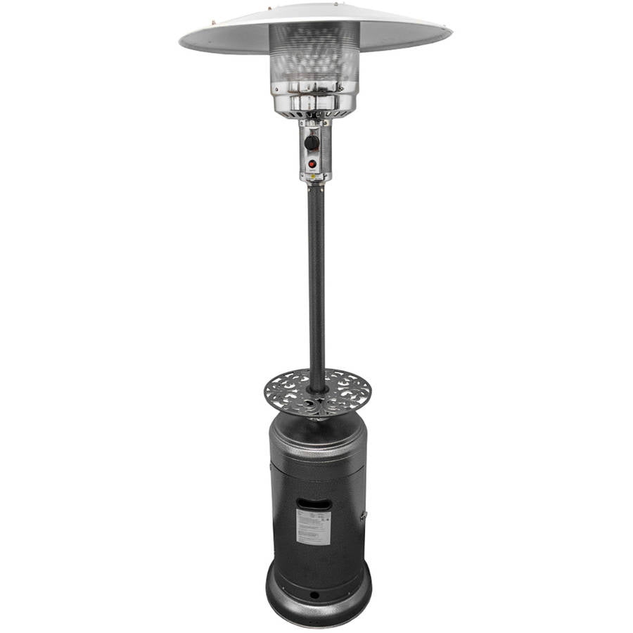 Hiland Tall Hammered Silver Patio Heater with Scroll Table Walmart