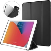 Wewdigi iPad 10.2 Case, 2020 iPad 8th Generation Case/2019 iPad 7th Generation Case, Ultra Lightweight Slim Protective Soft Back Cover Smart Trifold Stand [Auto Sleep/Wake], Black