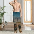 thumbnail image 6 of Lsque Deserted Classic Car Landscape Print Men's Pajama Pants, Lounge Pant - Comfortable Home Wear,Elastic Waistband, Stylish Design-X-Large, 6 of 9