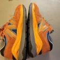 thumbnail image 4 of New Balance Shoes Mens Size 10.5 Rust Orange Suede Oxide Blue Groove Sneakers, 4 of 6