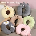 thumbnail image 5 of Travel Pillow, Creative Simple Cartoon Animal Neck Pillow for Adults and Kids Travel Neck Pillow for Sleeping, Traveling and Camping with Eye Mask,Frog Green, 5 of 8