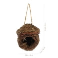thumbnail image 3 of KAKOWELY Casa colgante para pájaros hecha a mano con forma de nido de pájaro para exteriores, tejida a mano., 3 of 4