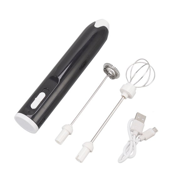 Batidora de huevos eléctrica portátil con múltiples velocidades, espumador de leche recargable, batidora de crema de café para cocina y restaurante