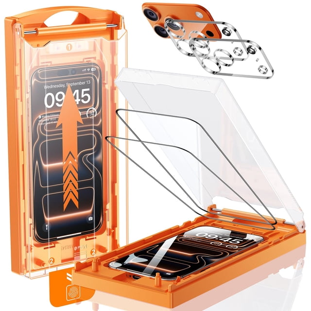 Protector de Pantalla MRGLAS iPhone 17 Pro 6.3" Paquete de 2 9H+