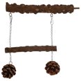 thumbnail image 1 of Bird Standing Rod Wooden Parrot Stand Rod Bird Cage Interior Hanging Swing, 1 of 8