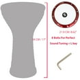 thumbnail image 3 of 17'' Red Wave Zaza Percussion Engraved Egypt Style Darbuka Doumbek, 3 of 4