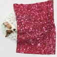 thumbnail image 6 of Naloa Pink Glitter Dog Blanket, 3 Sizes Cat Blanket for Indoor Cats Large Medium Small Dog Gifts-Medium, 6 of 8
