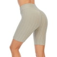thumbnail image 3 of Women Fitness Yoga Shorts Running Quick-dry Short Trouser Pants, Grey, 3 of 3