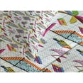 thumbnail image 4 of Ambesonne Flamingo Quilted Bedspread Set 3 Pcs, 80s Memphis Colorful, King Size, Multicolor, 4 of 5