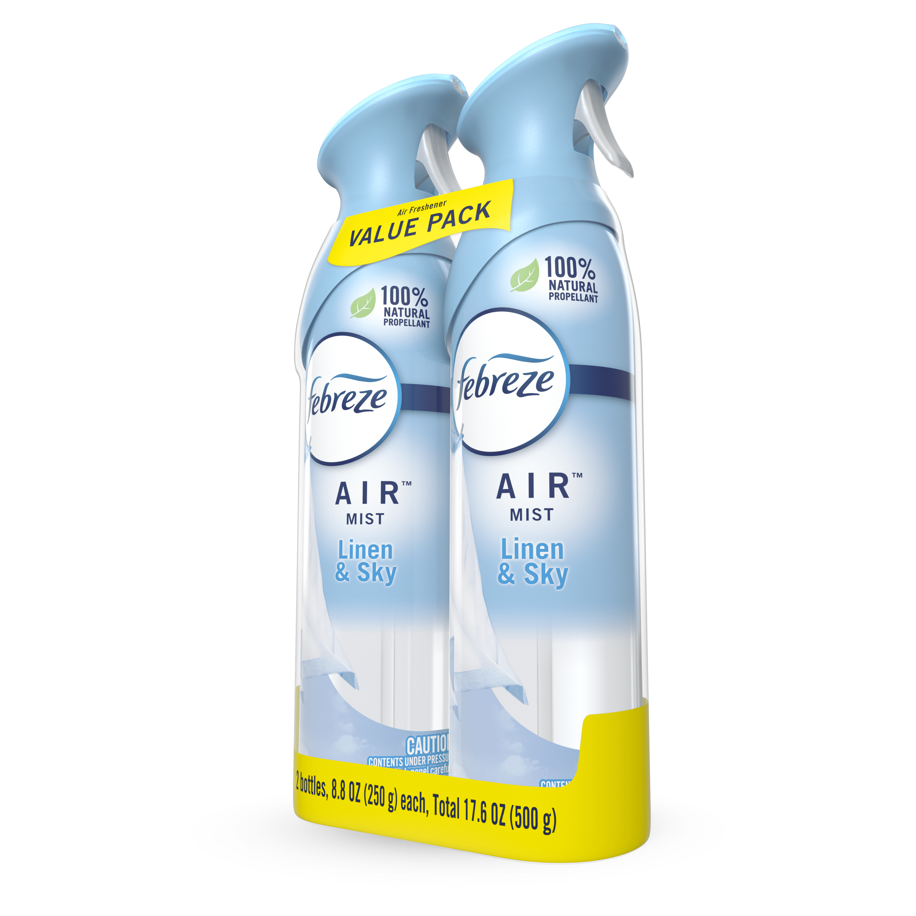 Febreze Air Freshener Spray, Odor-Fighting Room Spray, Linen & Sky, 8.8oz, 2 Count