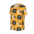 thumbnail image 6 of Fotbe Corgi Baseball Jersey Shirt for Men and Women, Casual Short Sleeves Button Down T-Shirt-3X-Large, 6 of 9
