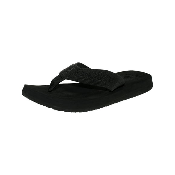 Reef Women's Sandy Black Ankle-High Polyester Sandal - 10M