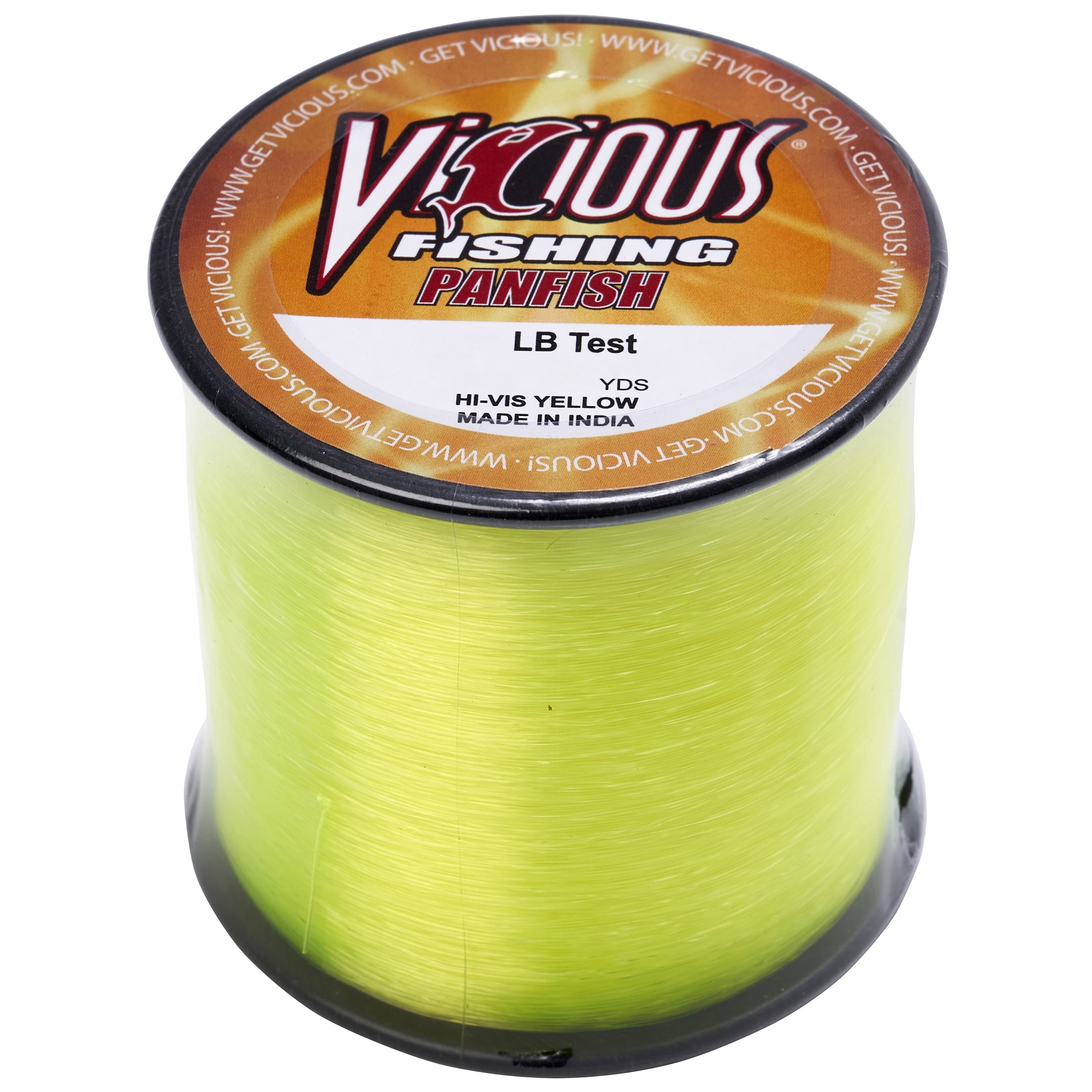 Vicious Panfish Hi-Vis Yellow Mono - 1/4LB Spool 