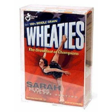 BallQube Cereal Box Holder Display - Sports Memoriablia Display Case - Sportscards Collecting Supplies - Sports Memorabilia Wheaties Box, Holds Wheaties.., By BCW