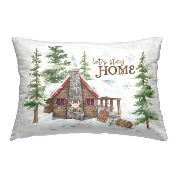 Stupell Industries Stay Home Lodge Decorative Printed Throw Pillow Design by Courtney Morgenstern