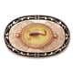 thumbnail image 1 of Cinturón de cuero Soledad con Hebilla de escorpión dorado, 1 of 7
