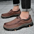 thumbnail image 4 of Men's Supportive Slip-On shoes- Imitation leather Comfortable Walking Shoes with Anti-Slip Sole for Driving & Casual Wear, 4 of 11