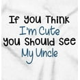 thumbnail image 2 of Think Im Cute You Should See Uncle Toddler Boy Girl T Shirt Infant Toddler Brisco Brands 6M, 2 of 6